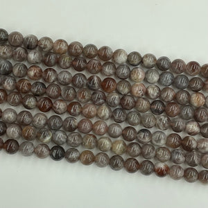 Brown Sunstone Round Beads 10mm