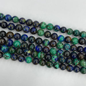 Azurite A Grade Round Beads 6mm