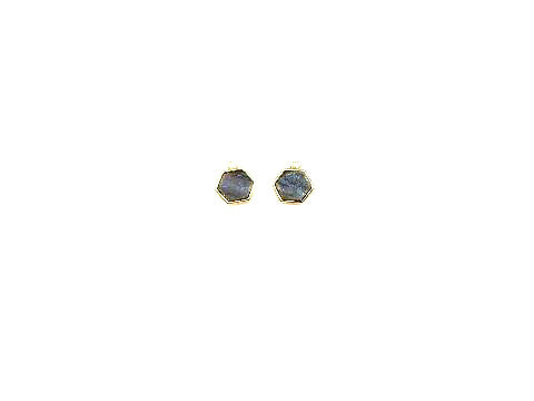 Agate Druzy Ab White Earring A Pair 10Mm
