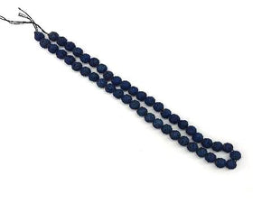 Matte Coated Lava Stone Blue Round Beads 8Mm