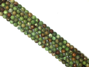 African Green Opal Faceted Rounds 12Mm