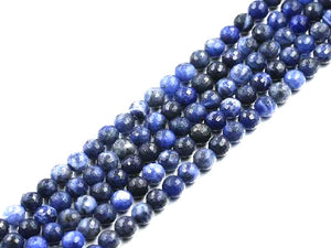 Sodalite Faceted Rounds 6Mm