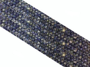 African Sodalite Faceted Rounds 2Mm
