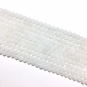 White Jade round beads 8mm