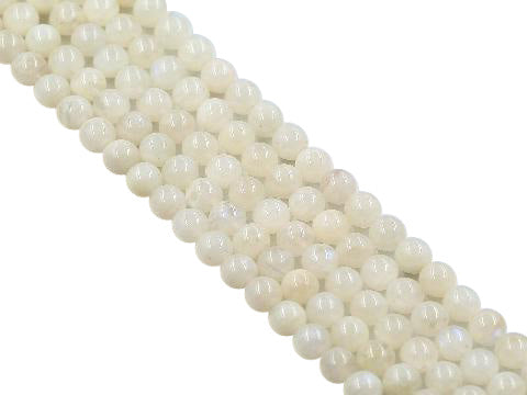 Rainbow Moonstone Round Beads 4Mm
