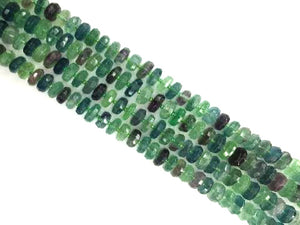 Fluorite Faceted Roundel 6X12Mm