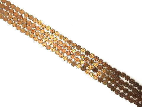 Coated Hematite Anti Gold Snowflakes Shape 10X10Mm