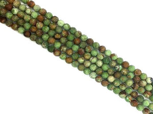 Matte African Green Opal Round Beads 14Mm