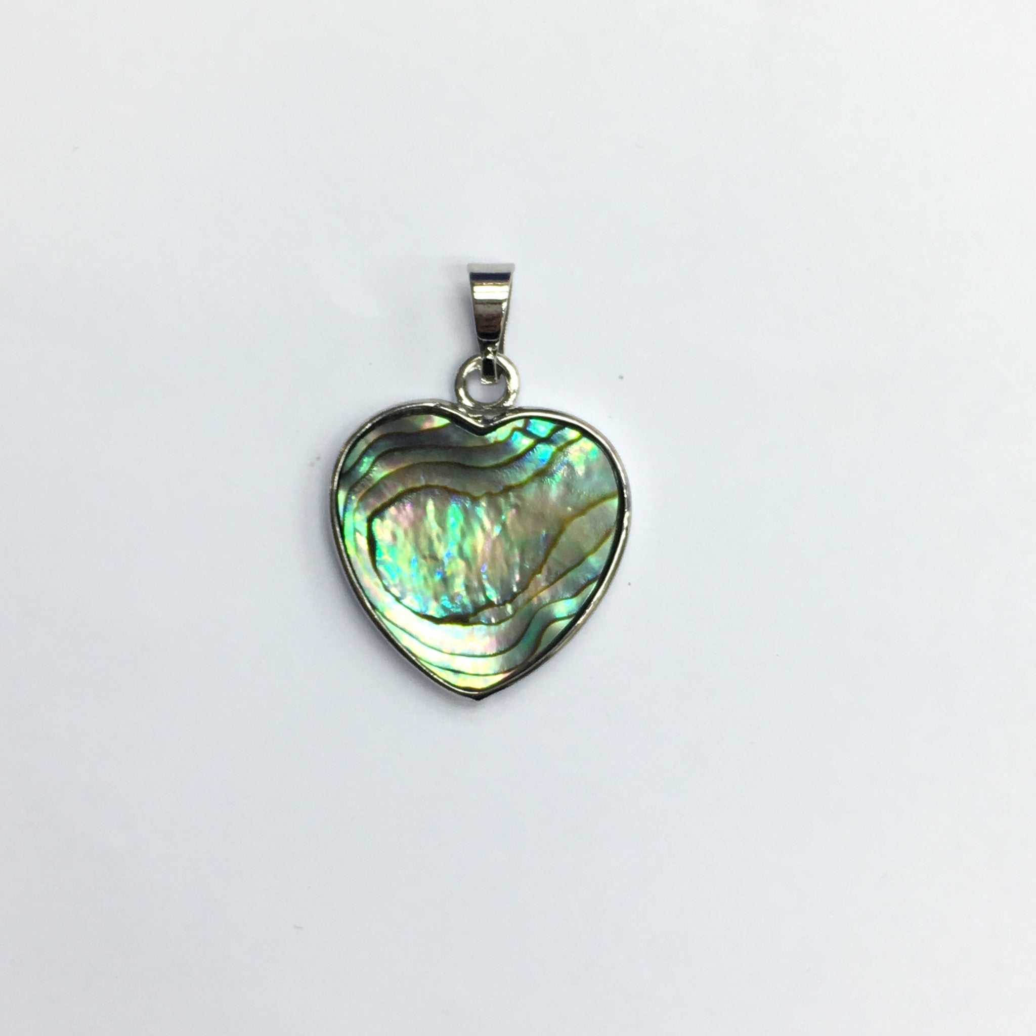 Abalone Heart Shape Pendant 21X21mm