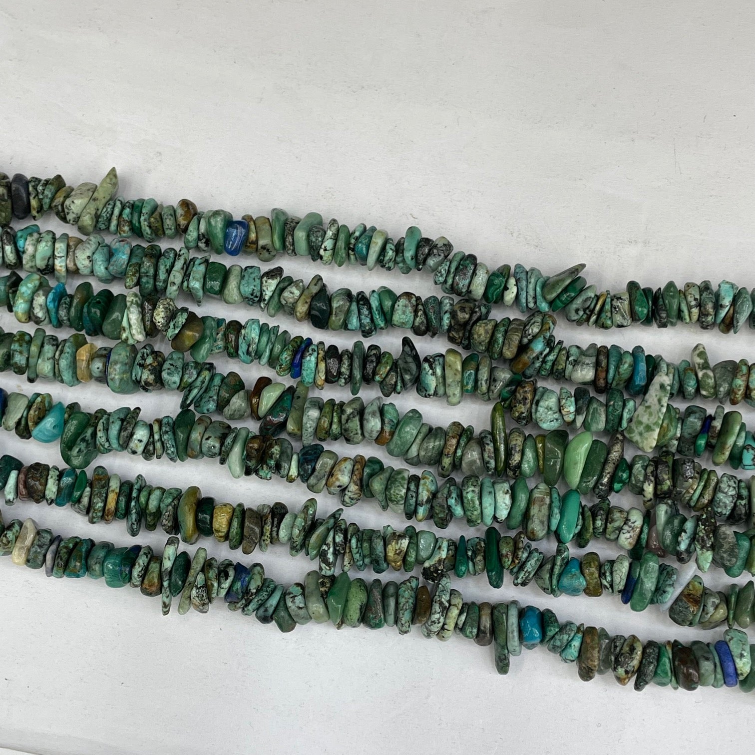 African Turquoise Irregular Thin Slice 10-14mm