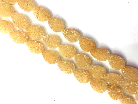 8 Inch Coated Agate Druzy Champagne Teardrop 10X14Mm