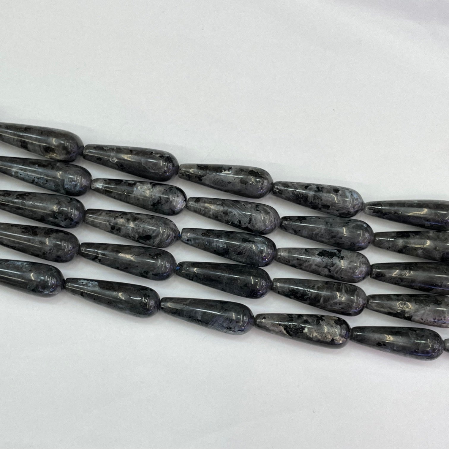 Black Labradorite Teardrop 10X30mm