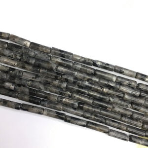 Black Labradorite Tube 4X13mm
