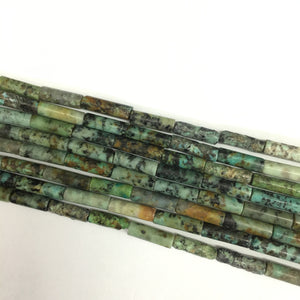 African Turquoise Tube 4X13mm
