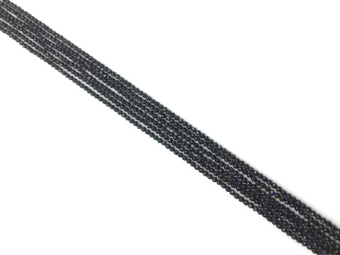 Black Spinel Super Precision Cut Faceted Rounds 3Mm