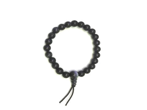 Synthetic Opal Black Mala Bracelet Bracelet 8Mm