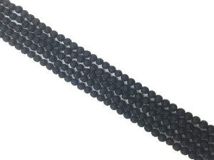 Black stone Round Beads 10mm