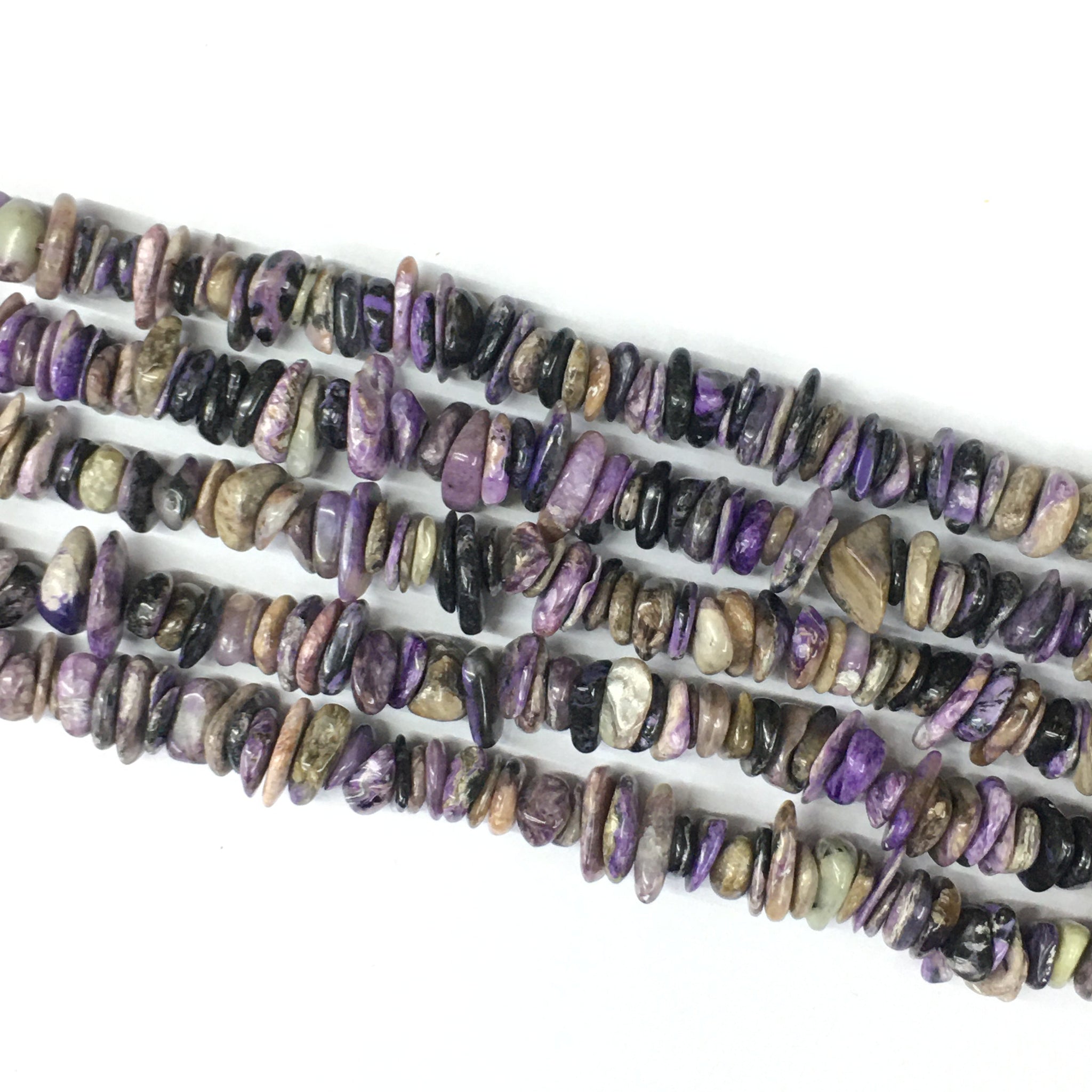 Charoite Irregular Thin Slice Shape 10-14mm