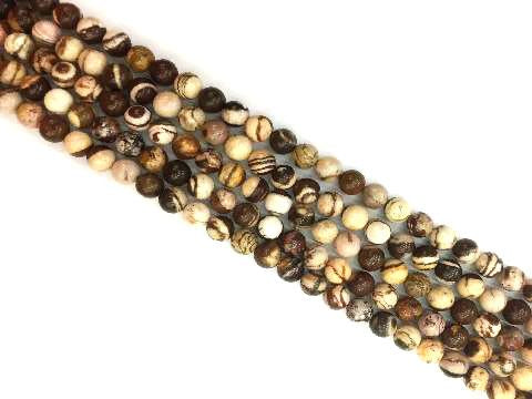 Brown Zebra Jasper Round Beads 12Mm