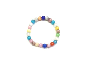 Artificial Opal Rainbow Bracelet 8Mm
