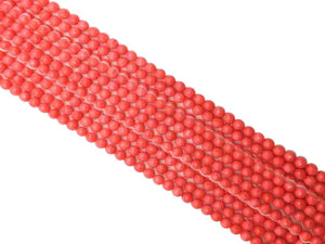 Bamboo Coral Pink Faceted Rounds 5Mm