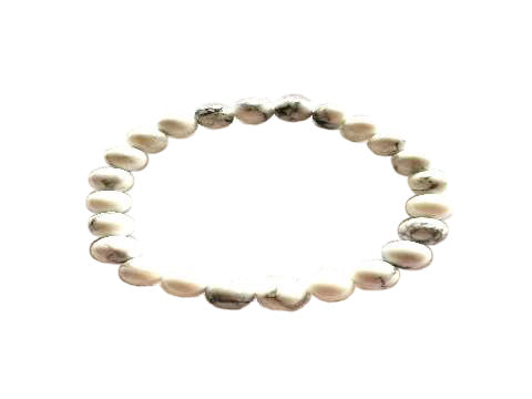 Howlite White Bracelet 8Mm