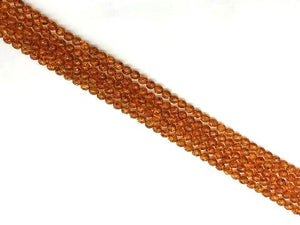 Synthetic Amber Orange Round Beads 12Mm