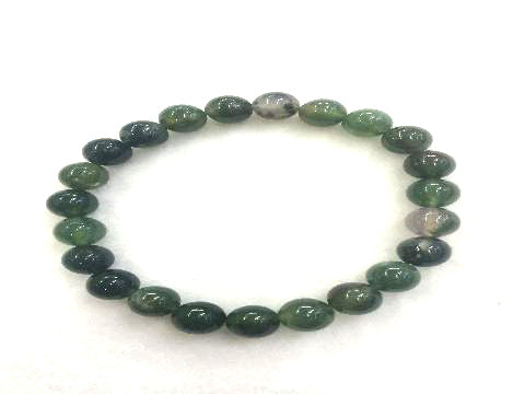 Moss Agate Bracelet 8Mm