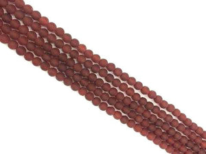 Matte Carnelian Round Beads 8Mm