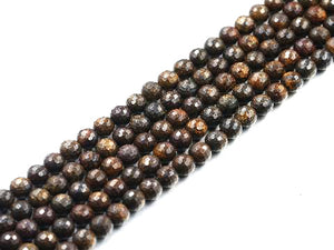 Bronzite Faceted Rounds 18Mm
