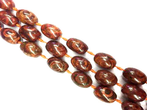 Day Pearl Agate Garnet Rice 18X28Mm