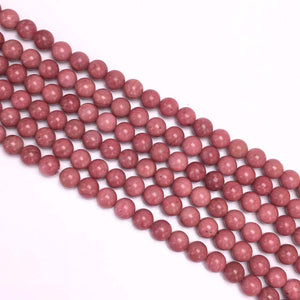 Rhodonite Round Beads 6Mm