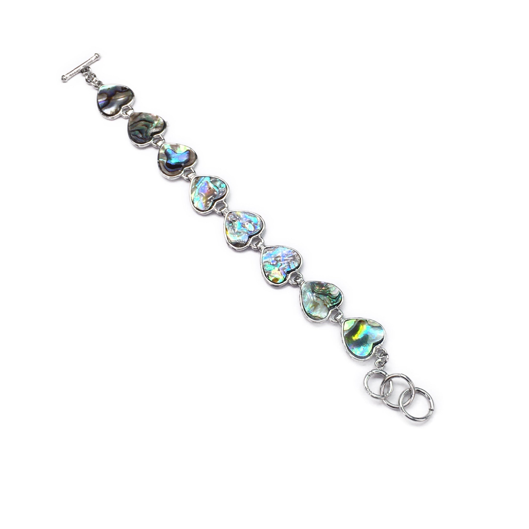 Abalone Heart Shape Bracelet 16mm