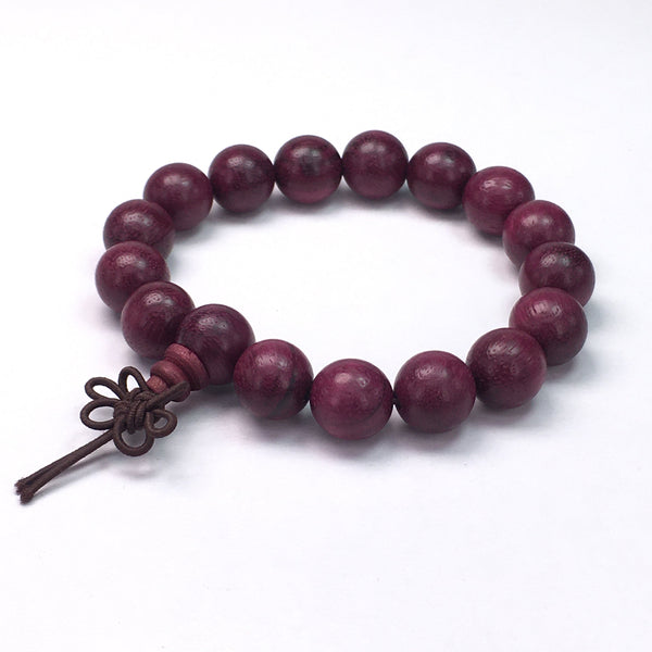 Faceted Bracelets Tagged Indian Rosewood Round Beads Bracelet 12mm -  American Bead Corp