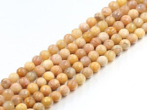 Yellow Sunstone Faceted Rounds 14Mm
