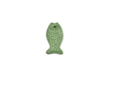 Lava Stone Apple Green Pendant 70X32X11Mm