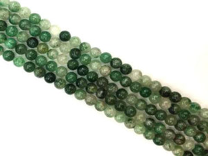 African Green Calcedong Round Beads 8Mm