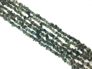 Moss Agate 30 Inch Chips 5X8Mm