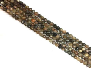 Black Sunstone Round Beads 10Mm