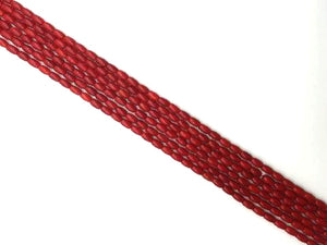 Bamboo Coral Red Barrel 4X8Mm