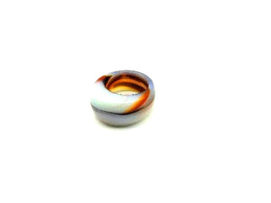 Color Agate White Ring 9X14-10X21Mm