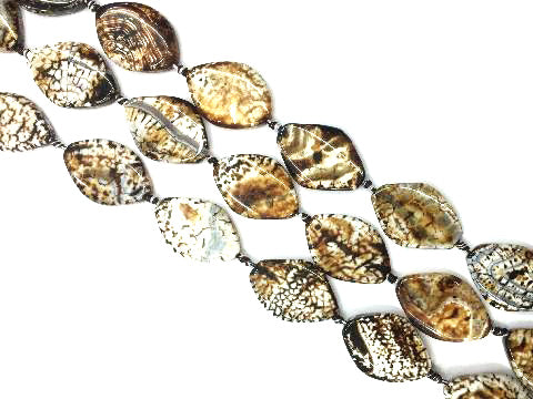 Leopard Skin Agate Horse Eye 25X35Mm