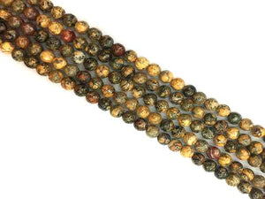 Leopard Skin Jasper Round Beads 6Mm