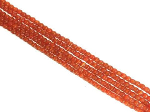 Artificial Opal Orangered Round Beads 6Mm
