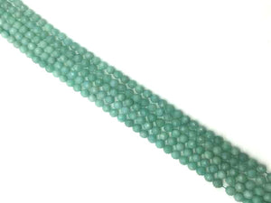 Amazonite Faceted Rounds 4Mm