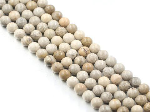 Matte Petoskey Jasper Round Beads 10Mm