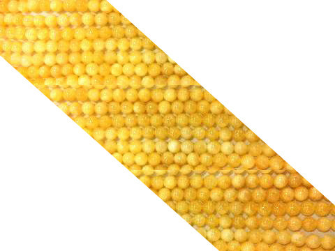 Calcite Yellow Round Beads 8Mm