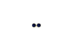 Agate Druzy Blue Earring A Pair 11Mm