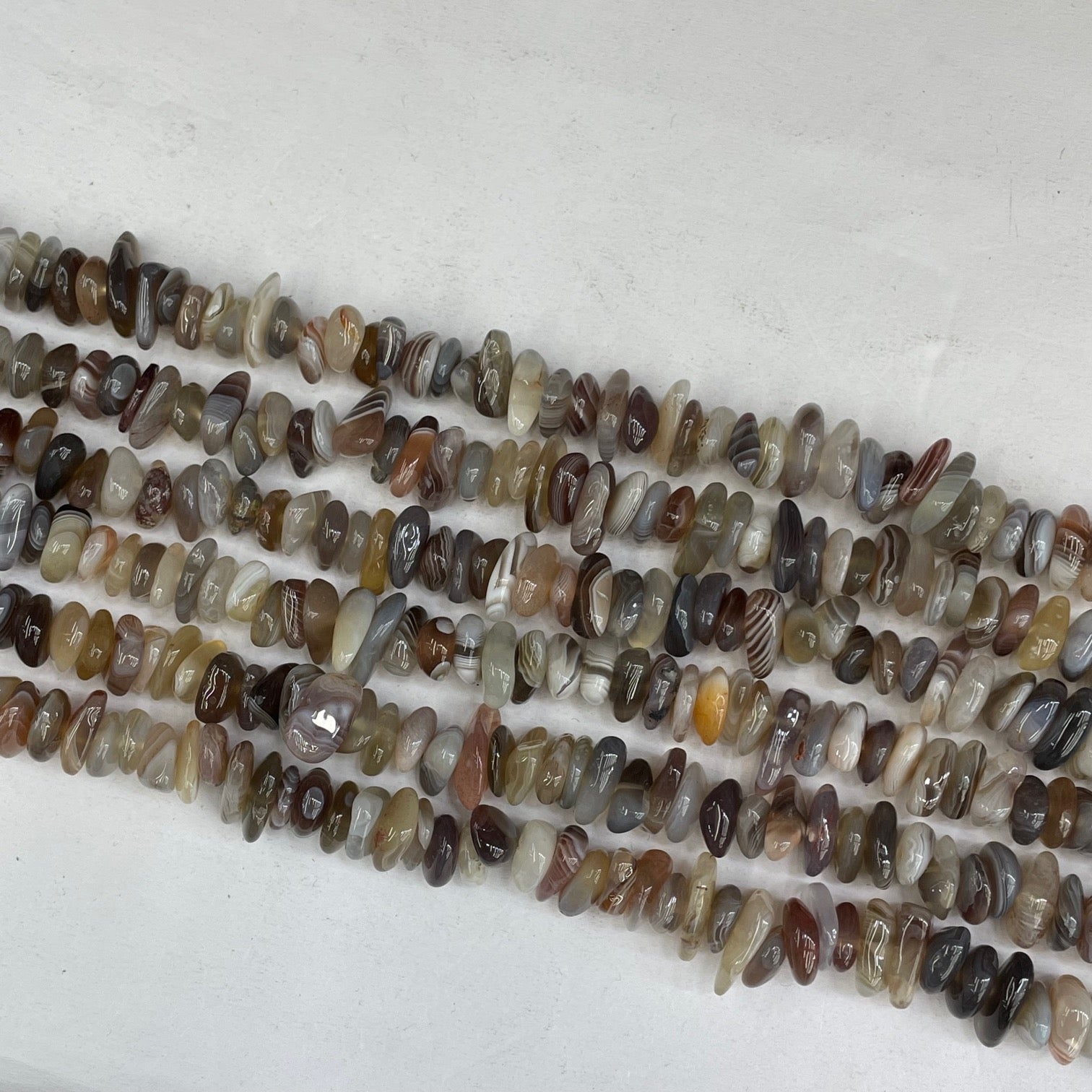 Botswana Agate Irregular Thin Slice 10-14mm