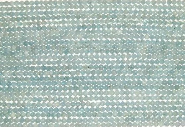 Aquamarine "A" Round Beads 6Mm